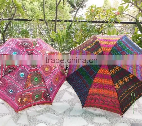 indian cotton fabric umbrellas online