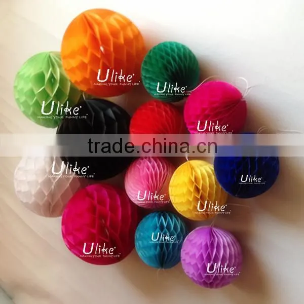 Colorful Party Honeycomb Christmas Paper Decorations photo-3