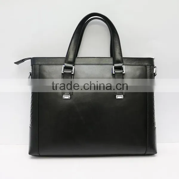 China Manufacturer Newest Online Unique Men's Leather Messenger Laptop Bag photo-5