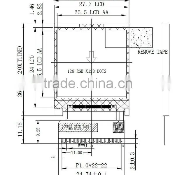 128 * 128 TFT LCD Display (ybt015a) photo-5