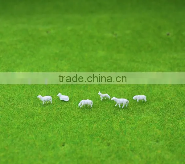 Building Model Cow, Scale Animals for HO Scale, Plastic Building Resin Farm Cow for 1/87 photo-2