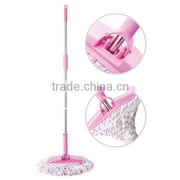Twist Floor Mop 220g Microfiber Head Stainless Steel Handle