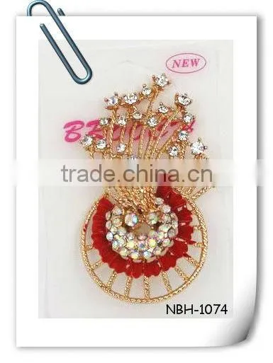 Luxury Crystal Rhinestone Flower Brooch for Wedding Bridal