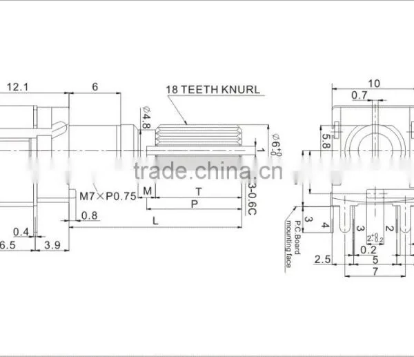 FSR1002 Rotary Switch Long Life Cycle Pulse Rotary Switch With Steady Output photo-2