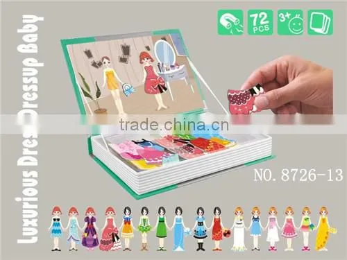 New Listed! Luxurious Dress Dressup Baby Series Magnetic Jigsaw Puzzle