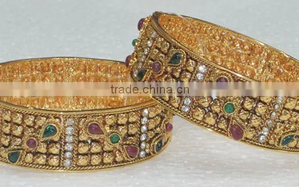 Fashionable Gold Plated Bangles