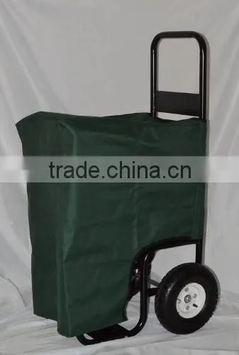 Log Caddy With Cover, Black Firewood Cart photo-3