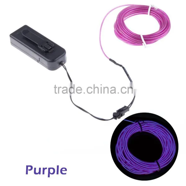 3M Flexible Neon Light Glow EL Wire Rope Car Party Different Colors photo-3