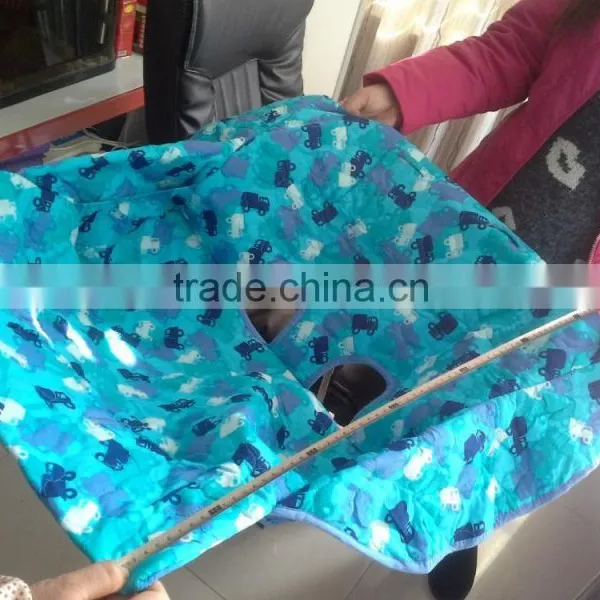 Cheap Price RH-CH001-08 Light Blue Fabric Cotton Shopping Cart Cover photo-4