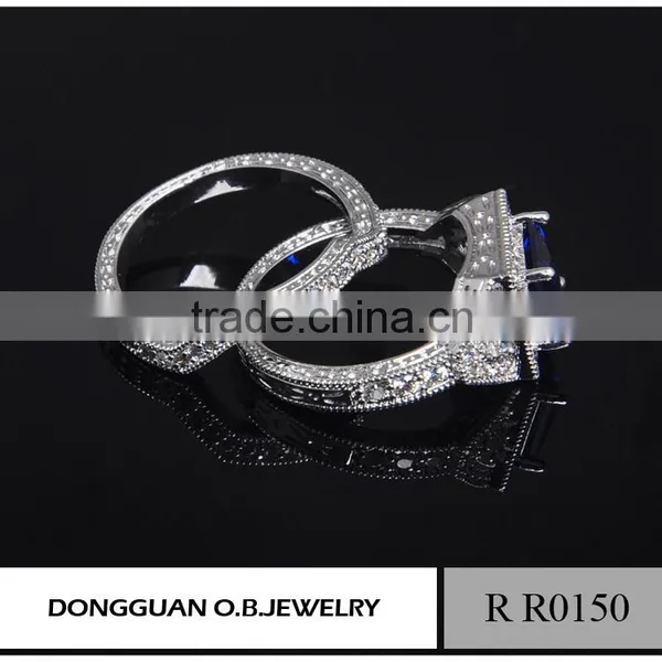 Hot Sale Handmade Engagement CZ Ring 925 Silver With Rhodium Plated Jewelry Wholesale photo-4