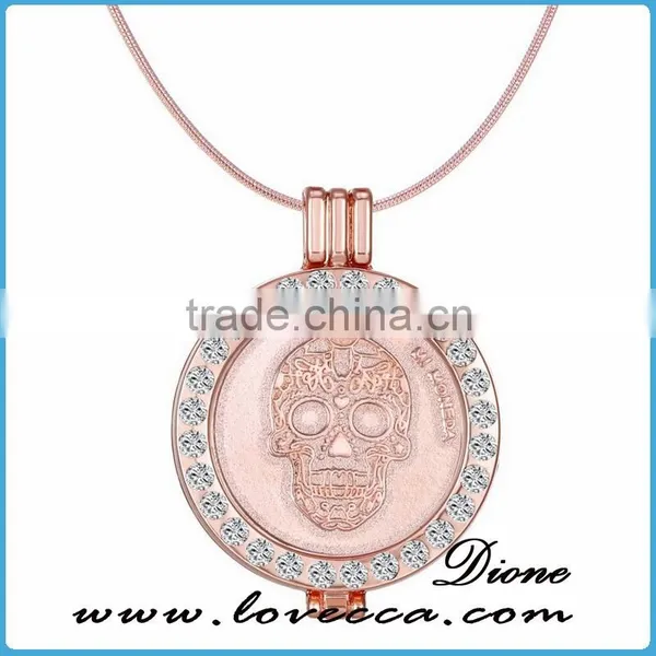 On the Website Wholesale Custom Europe Style Skull Pendant Necklace Gold Wholesale Fashion Jewelry photo-3