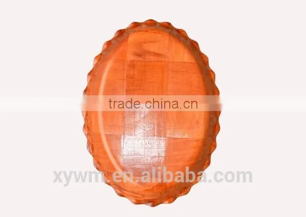Waves Woven Bamboo Wooden Plate photo-2