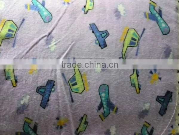 Two Side Brush Printed Cotton Flannel Fabric photo-3