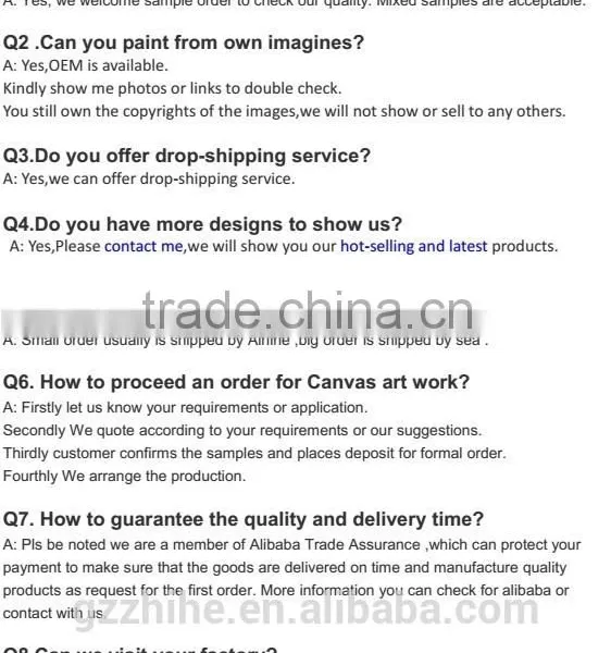 Dropshipping Abstract Oil Painting With Canvas Printing of Home Decor to Room photo-6