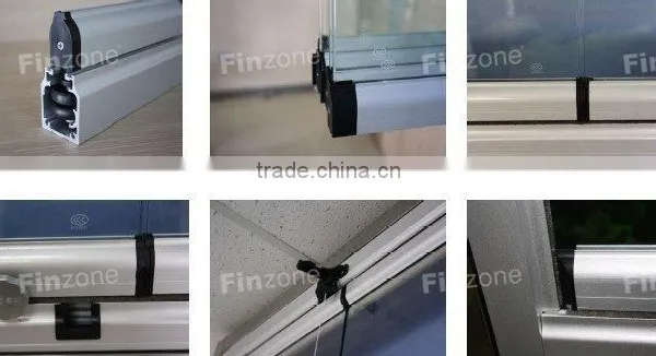 ISO9001:2008 frameless window system