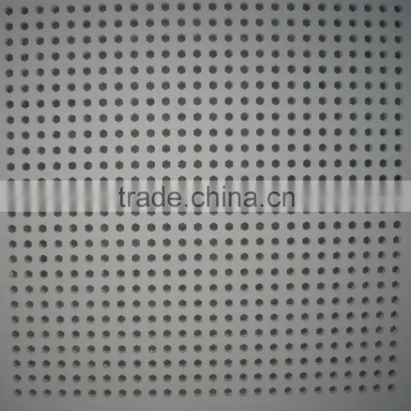Perforated Pvc Gypsum Ceiling Tiles / Punched Hole Pvc Gypsum Ceiling Tiles / Perforated Plasterboard Ceiling photo-4