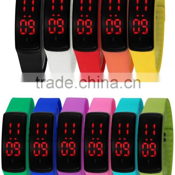 New Watches Superior Charm Fashion Men And Women Rubber LED Watch Date Silicon Wristband Digital Wrist 8 Colors Tf-83 Hot Gift photo-6