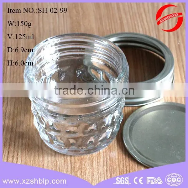 125ml Mini Glass Jar With Metal Screw Top Lid photo-3