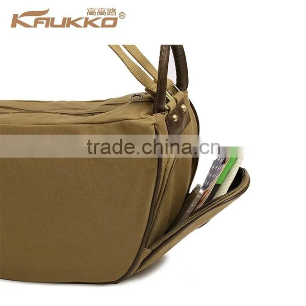 Novel Canvas Shoulder Bag Fashion Handbag Convert To A Backpack From A Shoulder Bag Pattern Shoulder Bag photo-4