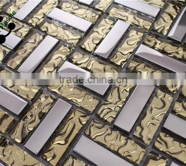 SMP02 Electroplate Surface Mosaic Material Mixed Mosaic Water Drop Mosaic photo-3