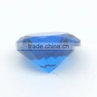 Round Brilliant Shape Lab Created Blue Sapphire #113 Spinel Gemstones photo-2