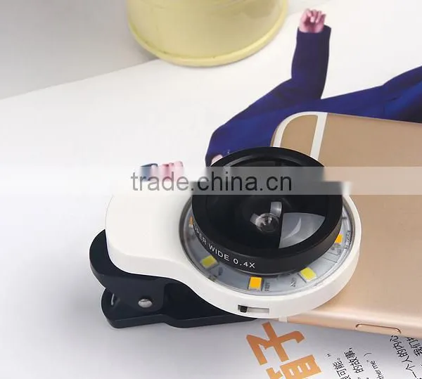 Universal Clip-On Selfie LED Light With Colored Filters And Camera Lens Kit For Smart Phones Tablets photo-5