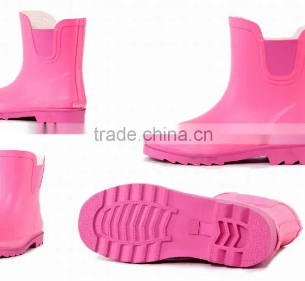 China Fashion Design Wellington Boots Good-looking Rubber Shoes photo-2