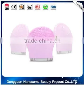 Rechargeable Beauty Ultrasonic Electric 3D Facial Cleaning Cleaner Brush Massage Face Cleansing Brush photo-2