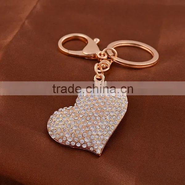 Heart Diamond Ring Key Chains Wedding Favors Handbag Bag Decoration photo-4