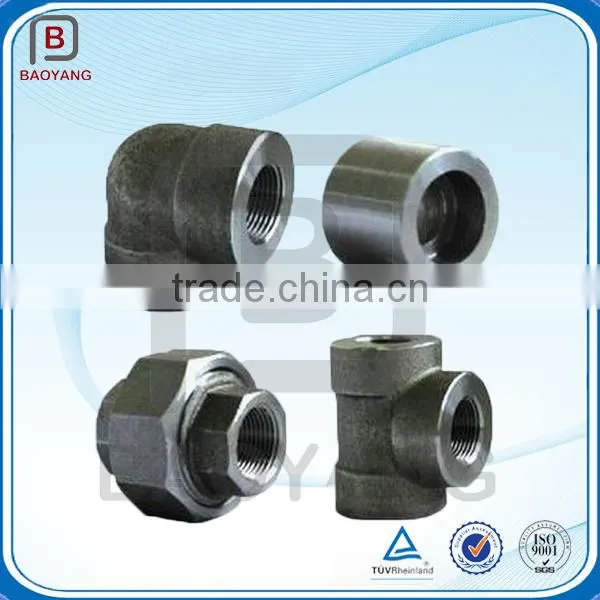 China Carbon Forged Steel Pipe Fitting Elbow Tee Cap Reducer Flange