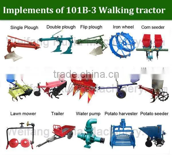 China tractor implements for sale! Diesle walking tractors with different types farm implements for sale !