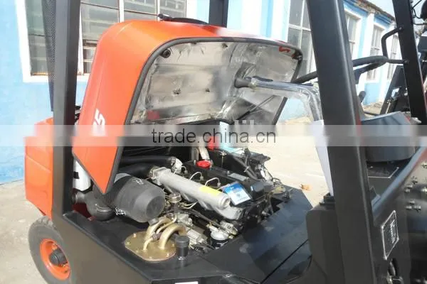 2 Ton Tcm Forklift Manual Dealers With Side Shift Fork and Three Meters Mast photo-4