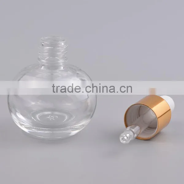 Special Design 12ml Round Shaped Glass Essential Oil Bottles With Aluminum Cap Dropper photo-2