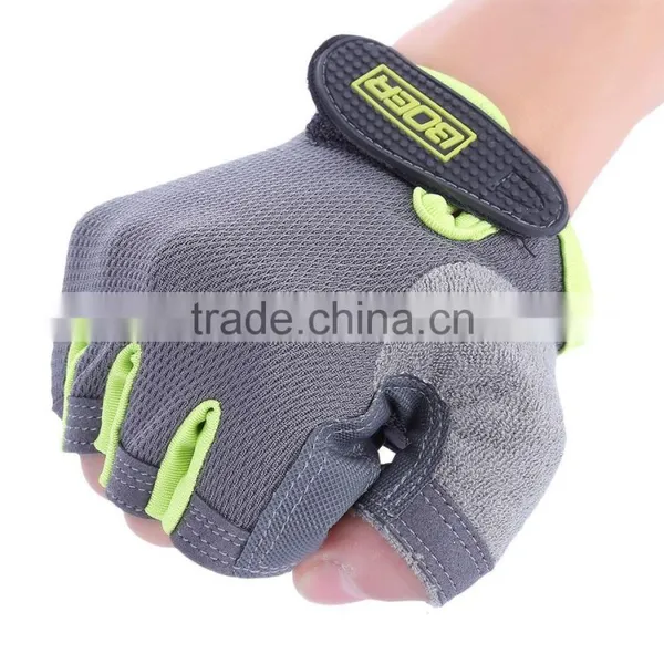 BOER Paired Fitness Sport Gym Exercise Weightlifting Women Half Finger Gloves Magic Tape Non-slip Sports Gloves photo-6
