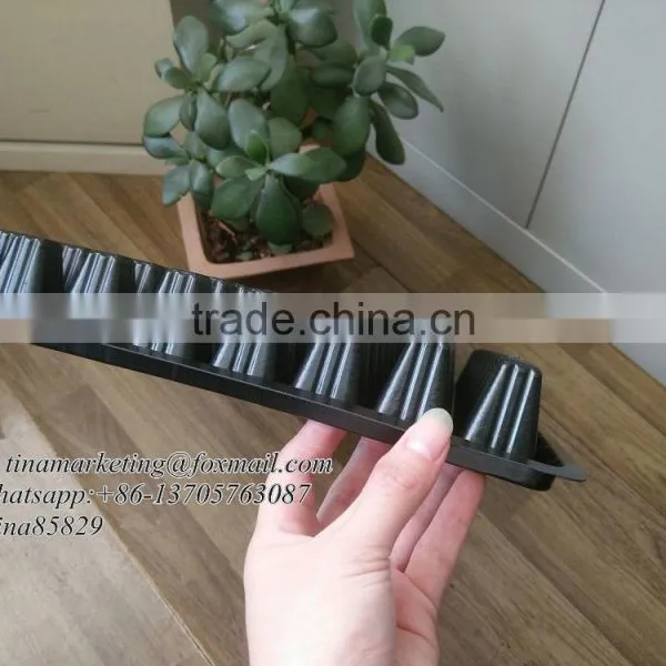 128 Cell Black PS Plastic Horticulture Plant Nursery Seed Starting Tray Manufactory Price photo-5