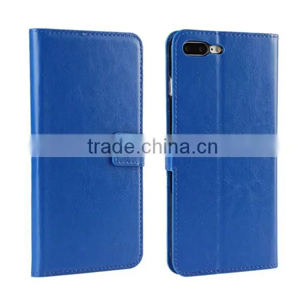 Crazy Horse Pattern PU Leather Wallet Flip Phone Case for IPhone 7 Plus photo-2