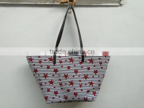 Fashion Canvas Bag With Star Pattern photo-3