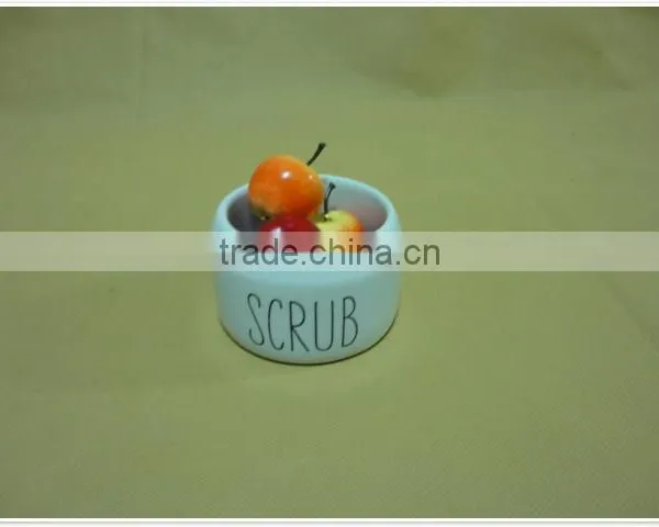 2014 Cheap Custom Exquisite White Embossed Handmade Ceramic Bowl photo-4