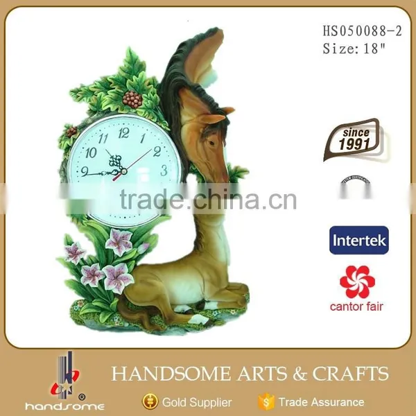 16'' Resin Craft Religious Items Home Decor Wall Clock Hanging photo-3