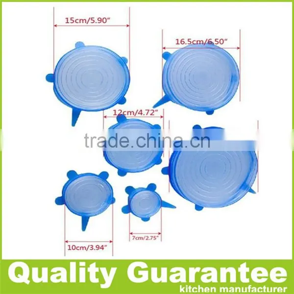 2016 Hot Selling Food Grade Eco-friendly Silicone Lid Silicone Stretch Lid photo-2