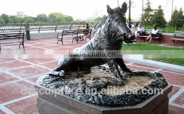 Famous Cast Bronze Wild Boar Statue for Sale photo-2