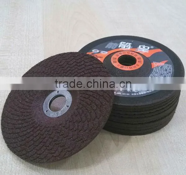 4" 100x3x16mm Deprssed Center Peak Pattern Grinding Wheel for Stainless Steel photo-3