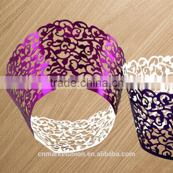 Wedding Paper Cupcake Wraps Food Containers Cakes Cups Cupcakes Wraps photo-4