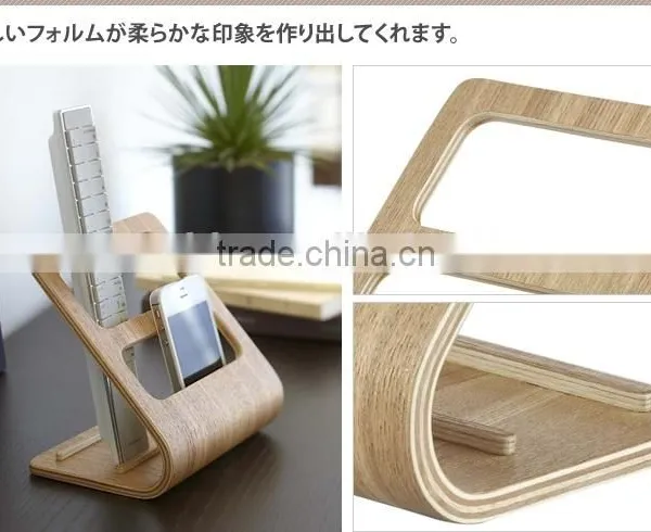 Wooden TV Remote Control Caddy Organizer Mobile Phone Stand TV Remote Control Holder photo-5