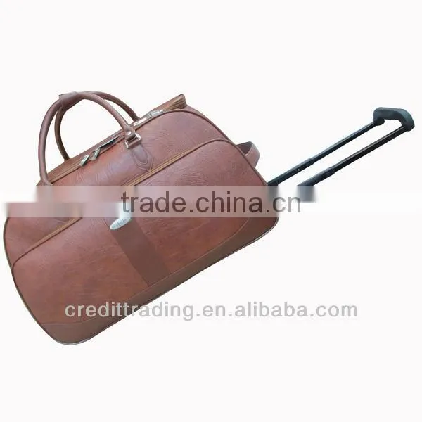 Travel PU Bags With Trolly Travelling Bags With Wheels