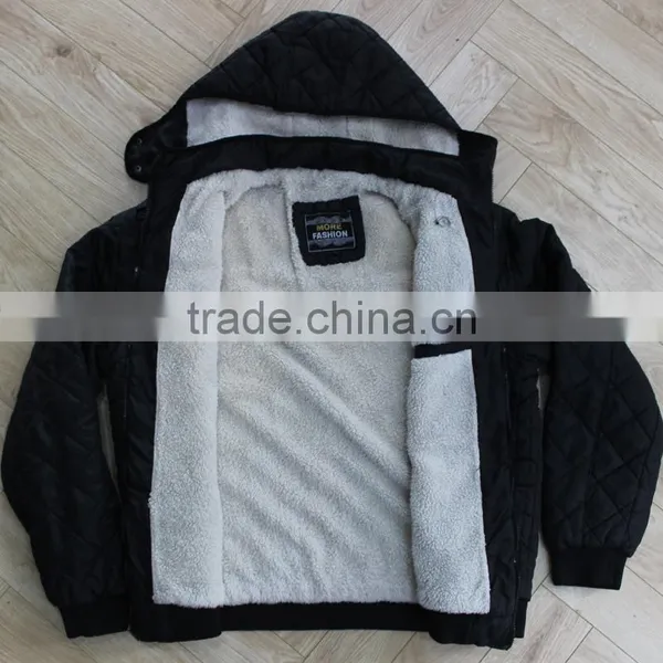 Men Black Windproof Heavy Jacket Apparel Stock Men Fashion Jacket photo-6