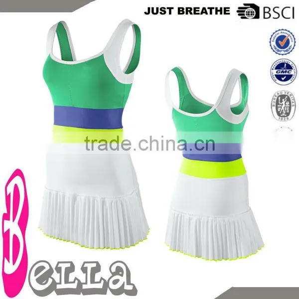 neon colors mixed lovely kids sports dress