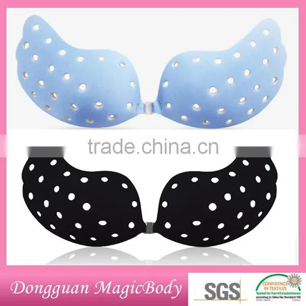 Hot Women Nude Sexy Invisible Silicone Free Strapless Bra photo-3