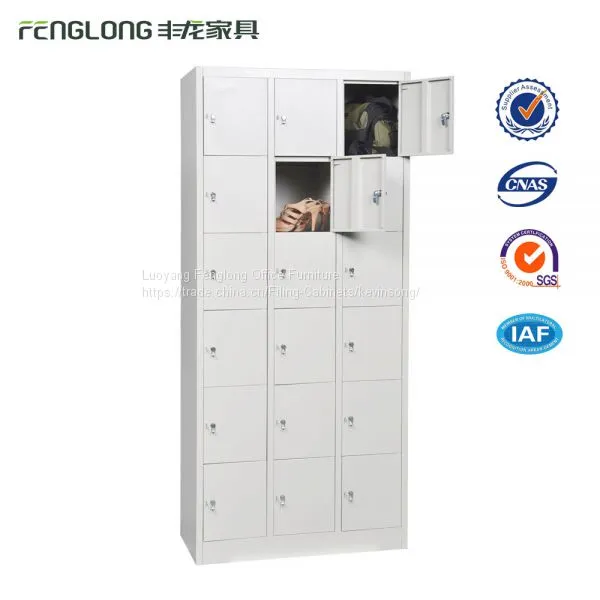 Public 18 Door Locker Steel Locker Cabinets With CKD Package photo-5
