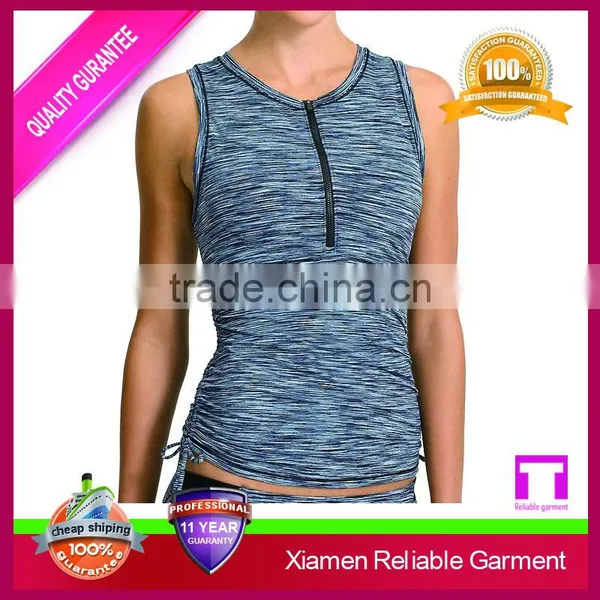 High Quality Fitness Women Apparel Wholesale Gym Wear Tank Top /back Stringer Tank Top for Women photo-3